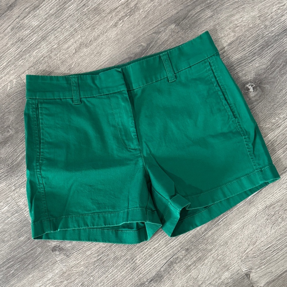 J. Crew Green Chino 4" Inseam Short Size 2